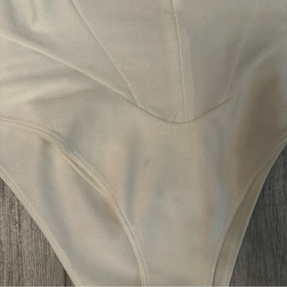 Mugler White Illusion Two Tone Bodysuit EU 46 - Picture 5 of 5